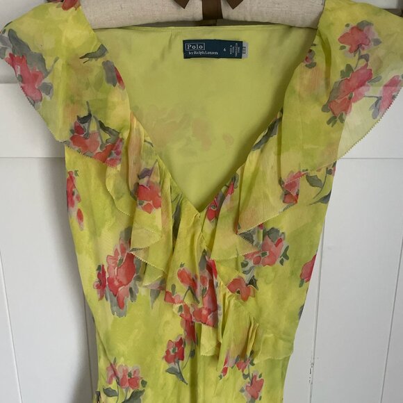 Ruffled Floral Georgette Maxidress - Picture 5 of 6